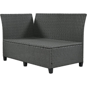 English Elm Wf316857aae[nit for Sale] Outdoor PE Rattan Round Sectional Daybed with Canopy and Table WF316857AAE