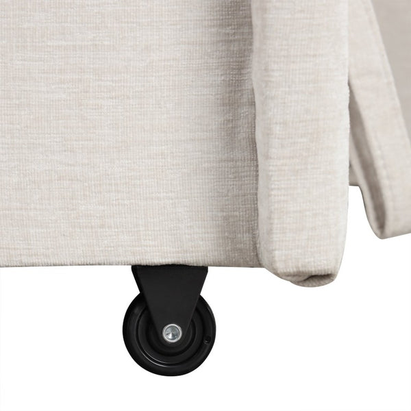 English Elm U_style Modular Fabric Sectional Sofa with Storage USB Port and Cup Holders WF326038AAA