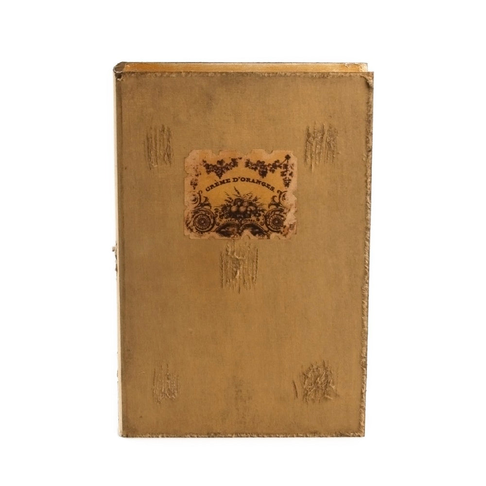 Zentique Livre Large Wooden Box - Rustic Charm & Timeless Elegance For Home Decor And Keepsake Storage Distressed Tawny Brown Wood Wf346301bg