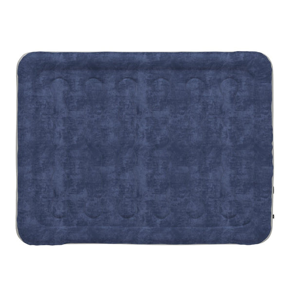 English Elm Kellos 18-Inch Air Mattress with Built-in Electric Pump, Carrying Case & Plush Flocked Top Comfort Blue Queen WG-AM101-18-Q-GG