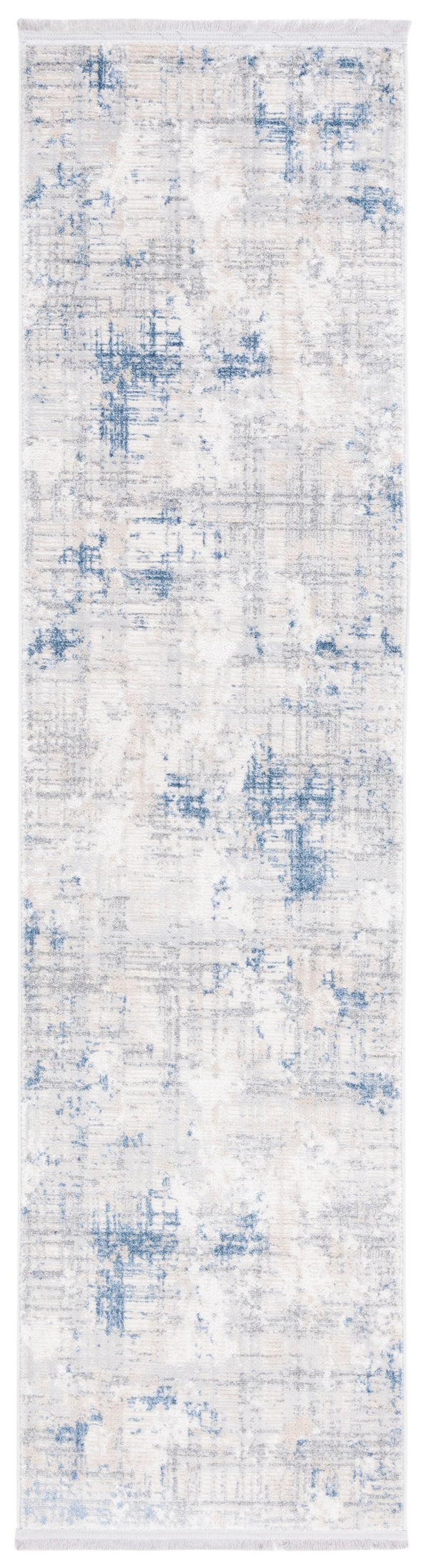 Safavieh Whisper 544F Grey/Blue-Ivory 6X9 Low-Profile Area Rug — Power-Loomed Turkey, Soft Durable Blend WHS544F-6