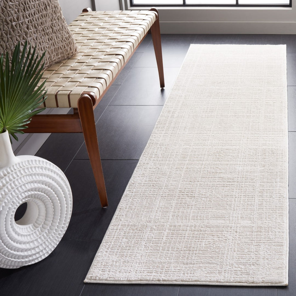 Safavieh Whisper Area Rug - Luxurious Power Loomed Design With Modern Aesthetic For Elegant Home Décor Ivory ,Ivory 48% Polypropylene,40% Cotton,12% Polyester Whs560a-6