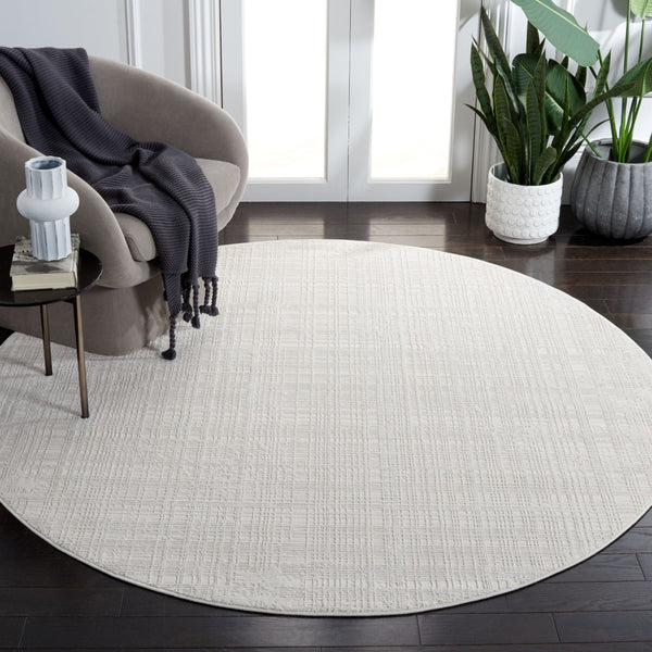Safavieh Whisper Area Rug - Luxurious Power Loomed Design With Modern Aesthetic For Elegant Home Décor Ivory ,Ivory 48% Polypropylene,40% Cotton,12% Polyester Whs560a-6