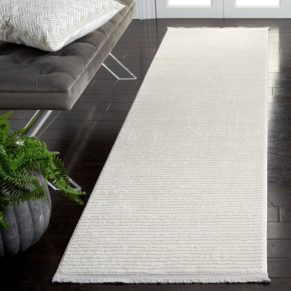 Safavieh Whisper Exquisite Modern Area Rug - Luxurious Craftsmanship For Sophisticated Home Decor Upgrade Ivory 48% Polypropylene,40% Cotton,12% Polyester Whs562a-3r