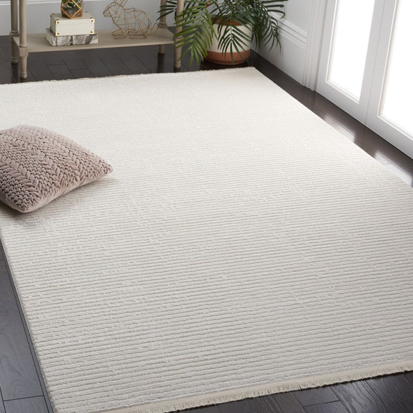 Safavieh Whisper Exquisite Modern Area Rug - Luxurious Craftsmanship For Sophisticated Home Decor Upgrade Ivory 48% Polypropylene,40% Cotton,12% Polyester Whs562a-3r