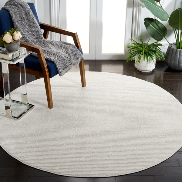 Safavieh Whisper Exquisite Modern Area Rug - Luxurious Craftsmanship For Sophisticated Home Decor Upgrade Ivory 48% Polypropylene,40% Cotton,12% Polyester Whs562a-3r