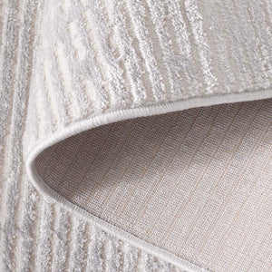 Safavieh Whisper 562f Grey / Ivory Grey ,Ivory 48% Polypropylene,40% Cotton,12% Polyester Whs562f-5