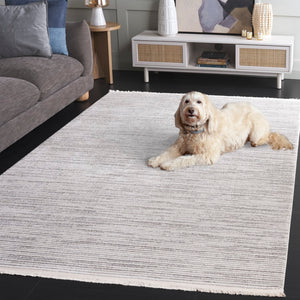 Safavieh Whisper Luxurious Area Rug In Modern Light Hues - Soft Textured, Durable & Versatile Décor Addition Light Grey ,Ivory 48% Polypropylene,40% Cotton,12% Polyester Whs565f-3