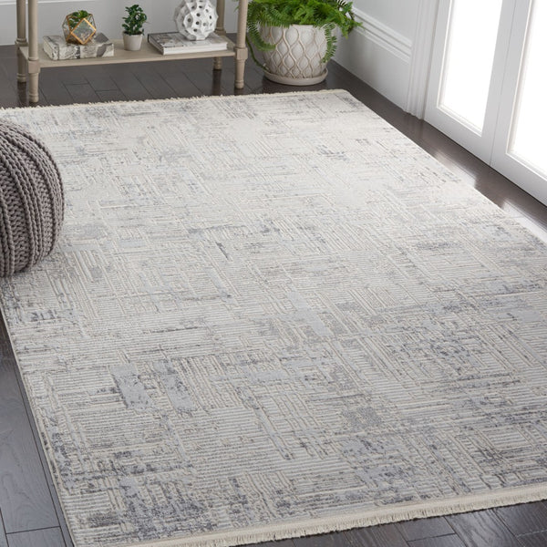 Safavieh Whisper Elegant Area Rug – Modern Abstract Design For Hallways, Durable & Stylish Home Decor Solution Light Grey ,Beige 48% Polypropylene,40% Cotton,12% Polyester Whs582f-3