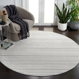 Safavieh Whisper 588 WHS588 Power Loomed Modern Rug Light Grey / Ivory WHS588F-6