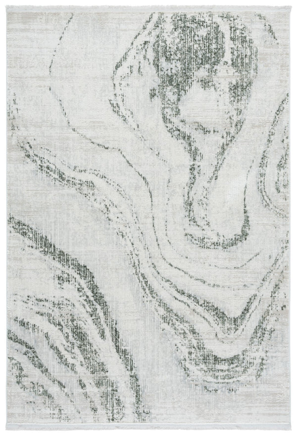 Safavieh Whisper 590y Green / Ivory Green ,Ivory 48% Polypropylene,40% Cotton,12% Polyester Whs590y-8