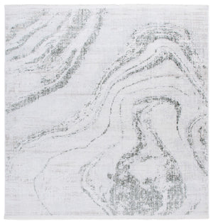 Safavieh Whisper 590y Green / Ivory Green ,Ivory 48% Polypropylene,40% Cotton,12% Polyester Whs590y-7sq