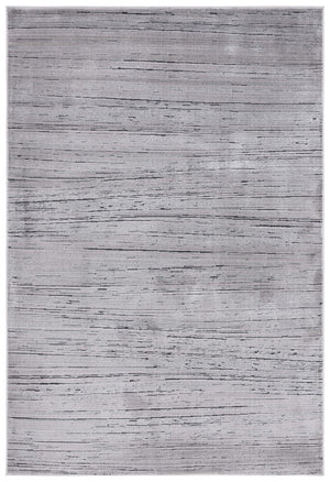 Safavieh Whisper 810 Power Loomed Modern Rug Grey / Dark Grey 5'-3" x 7'-6"