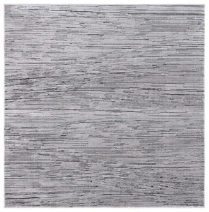 Safavieh Whisper 810 Power Loomed 60% Polypropylene, 40% Polyester Modern Rug Grey / Dark Grey WHS810F-7SQ
