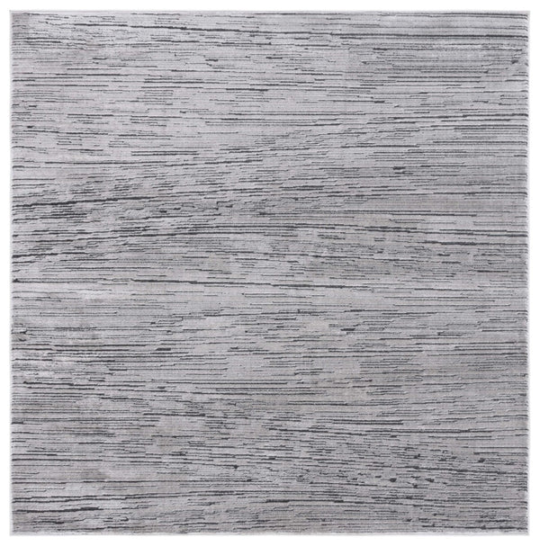Safavieh Whisper 810 Power Loomed 60% Polypropylene, 40% Polyester Modern Rug Grey / Dark Grey WHS810F-7SQ