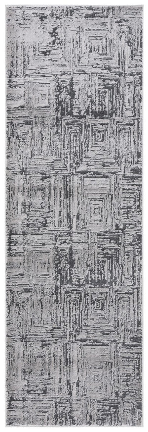 Safavieh Whisper 814 Power Loomed Modern Rug Grey / Dark Grey 9' x 12'