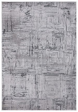 Safavieh Whisper 814 Power Loomed Modern Rug Grey / Dark Grey 9' x 12'