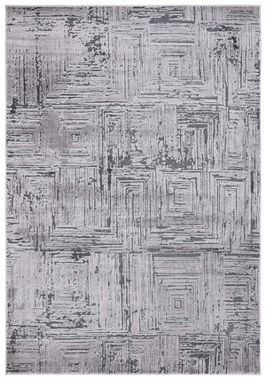 Safavieh Whisper 814 Power Loomed Modern Rug Grey / Dark Grey 5'-3" x 7'-6"