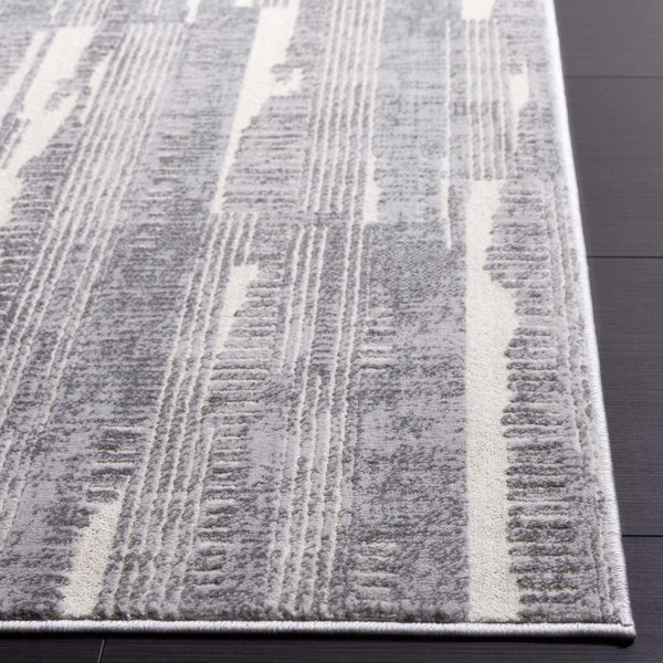 Safavieh Whisper 816 Power Loomed Modern Rug Grey / Light Grey 9' x 12'