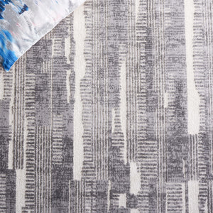 Safavieh Whisper 816 Power Loomed Modern Rug Grey / Light Grey 5'-3" x 7'-6"