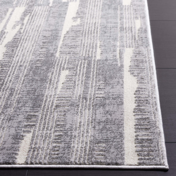 Safavieh Whisper 816 Power Loomed Modern Rug Grey / Light Grey 5'-3" x 7'-6"
