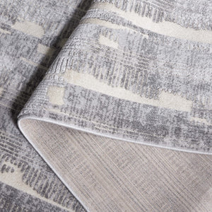 Safavieh Whisper 816 Power Loomed Modern Rug Grey / Light Grey 5'-3" x 7'-6"