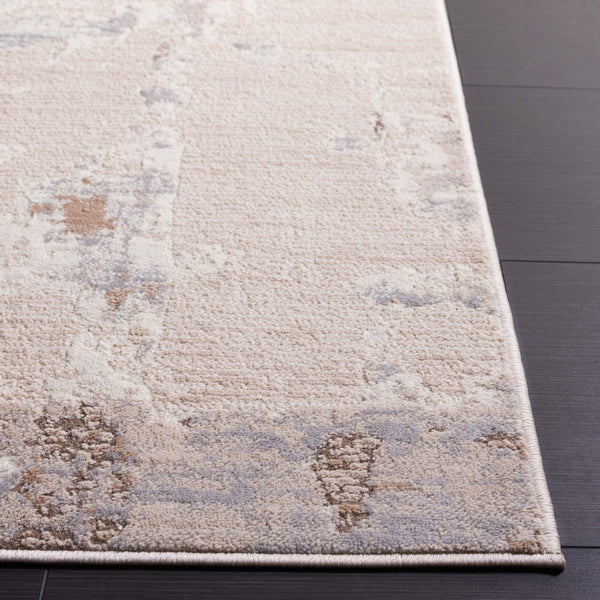 Safavieh Whisper 820 Power Loomed Modern Rug Beige / Light Grey 9' x 12'