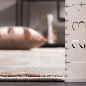 Safavieh Whisper 820 Power Loomed Modern Rug Beige / Light Grey 5'-3" x 7'-6"