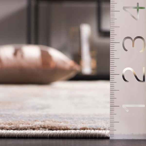 Safavieh Whisper 820 Power Loomed Modern Rug Beige / Light Grey 5'-3" x 7'-6"