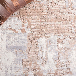 Safavieh Whisper 820 Power Loomed Modern Rug Beige / Light Grey 5'-3" x 7'-6"