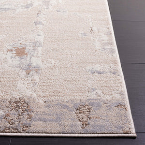 Safavieh Whisper 820 Power Loomed Modern Rug Beige / Light Grey 5'-3" x 7'-6"