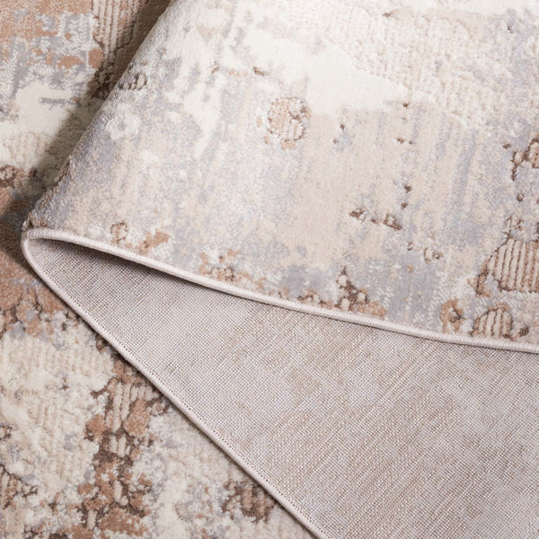 Safavieh Whisper 820 Power Loomed Modern Rug Beige / Light Grey 5'-3" x 7'-6"