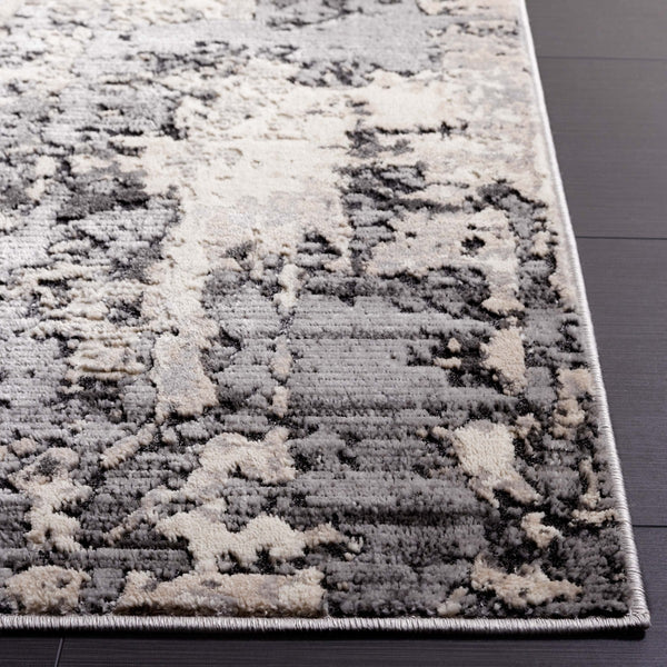 Safavieh Whisper 820 Power Loomed Modern Rug Grey / Light Beige 9' x 12'
