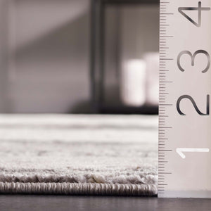 Safavieh Whisper 820 Power Loomed Modern Rug Grey / Light Beige 9' x 12'