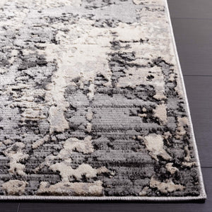 Safavieh Whisper 820 Power Loomed Modern Rug Grey / Light Beige 5'-3" x 7'-6"