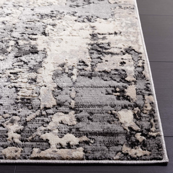 Safavieh Whisper 820 Power Loomed Modern Rug Grey / Light Beige 5'-3" x 7'-6"