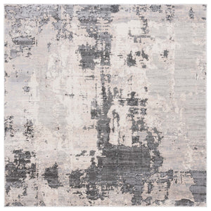 Safavieh Whisper 820 Power Loomed 60% Polypropylene, 40% Polyester Modern Rug Grey / Light Beige WHS820F-7SQ