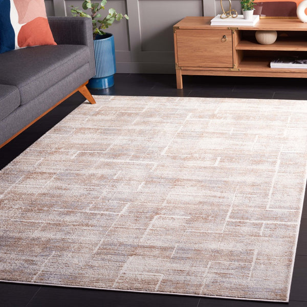 Safavieh Whisper 822 Power Loomed Modern Rug Beige / Light Beige 5'-3" x 7'-6"