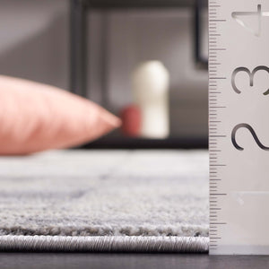 Safavieh Whisper 822 Power Loomed Modern Rug Grey / Light Beige 5'-3" x 7'-6"