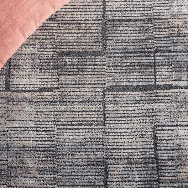 Safavieh Whisper 822 Power Loomed Modern Rug Grey / Light Beige 9' x 12'