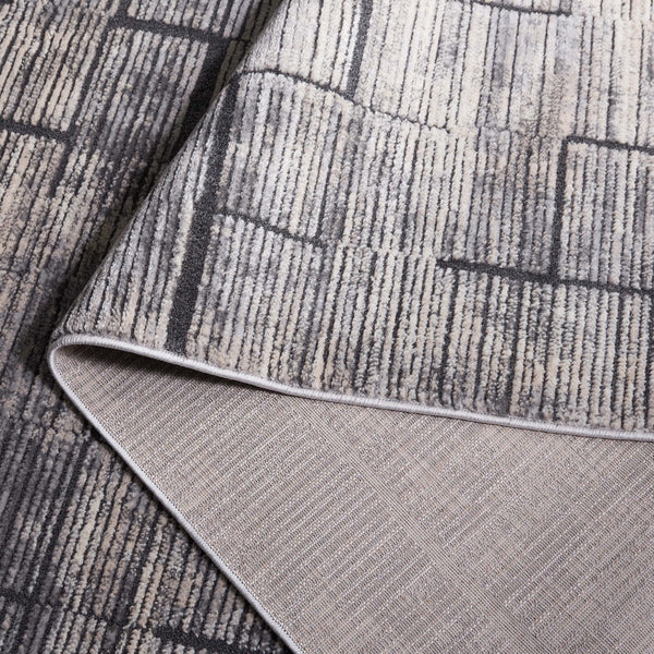 Safavieh Whisper 822 Power Loomed Modern Rug Grey / Light Beige 9' x 12'