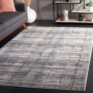 Safavieh Whisper 822 Power Loomed Modern Rug Grey / Light Beige 5'-3" x 7'-6"