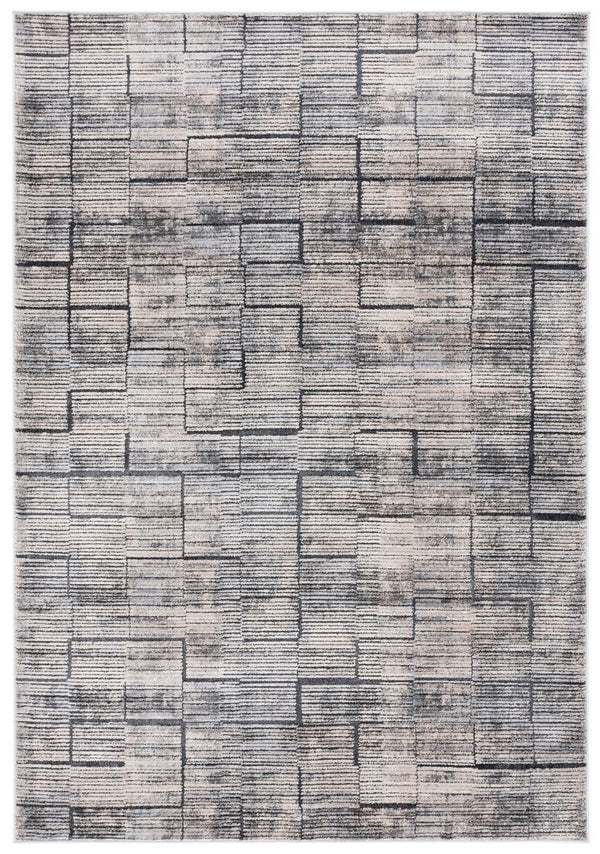 Safavieh Whisper 822 Power Loomed Modern Rug Grey / Light Beige 9' x 12'