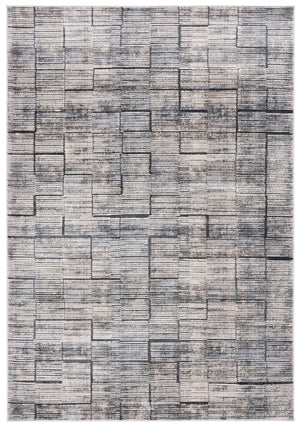 Safavieh Whisper 822 Power Loomed Modern Rug Grey / Light Beige 5'-3" x 7'-6"