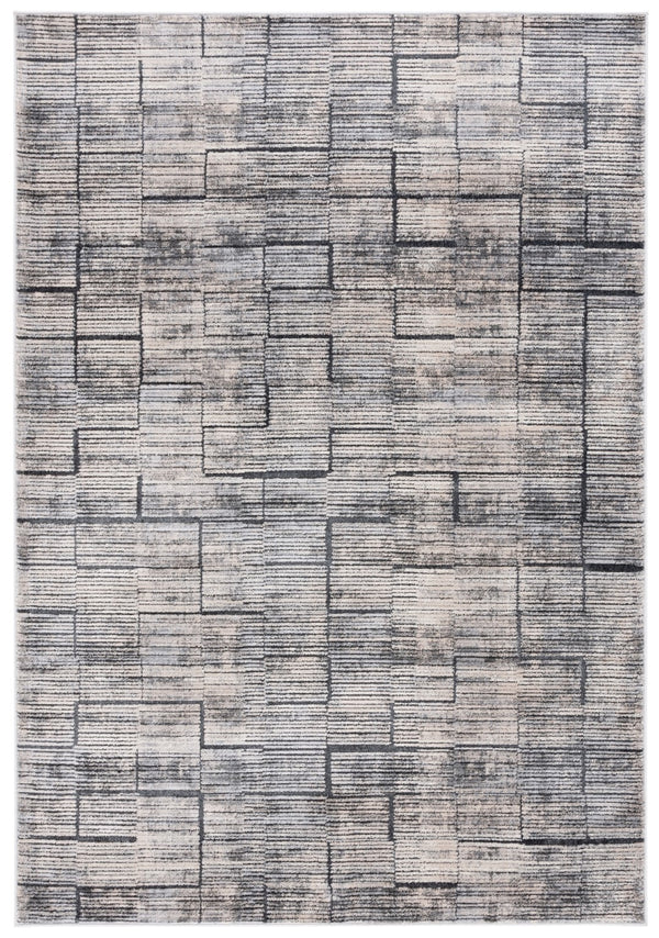 Safavieh Whisper 822 Power Loomed Modern Rug Grey / Light Beige 5'-3" x 7'-6"