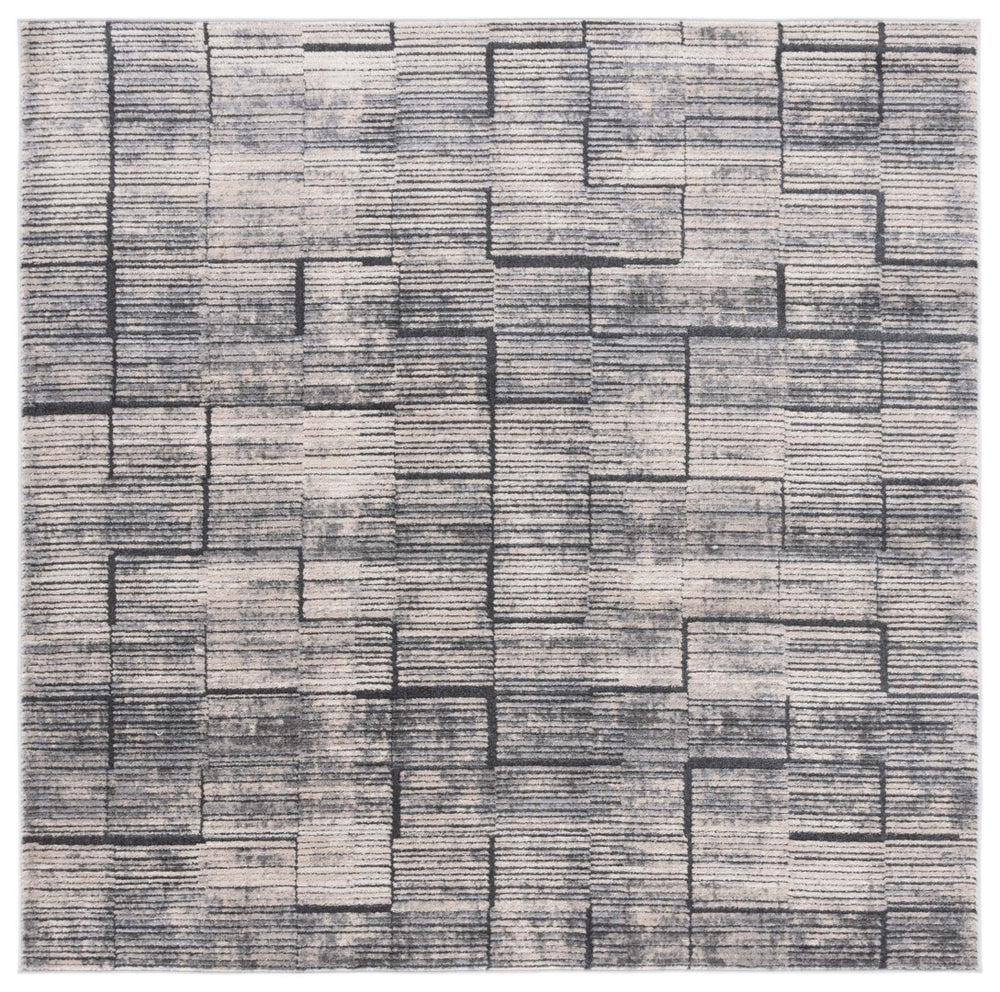 Safavieh Whisper 822 Power Loomed 60% Polypropylene, 40% Polyester Modern Rug Beige / Light Beige WHS822B-7SQ