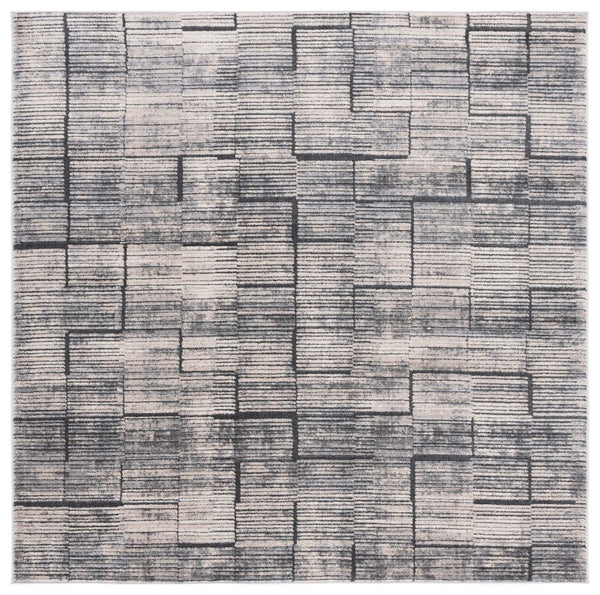 Safavieh Whisper 822 Power Loomed Modern Rug Grey / Light Beige 9' x 12'