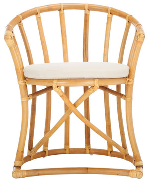 Safavieh Bates Rattan Accent Chair - Modern Balinese Design With Curved Silhouette For Timeless Elegance WIK6500B