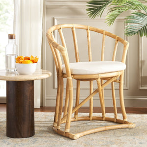 Safavieh Bates Rattan Accent Chair - Modern Balinese Design With Curved Silhouette For Timeless Elegance WIK6500B