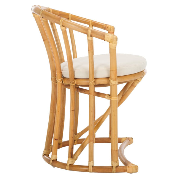 Safavieh Bates Rattan Accent Chair - Modern Balinese Design With Curved Silhouette For Timeless Elegance WIK6500B